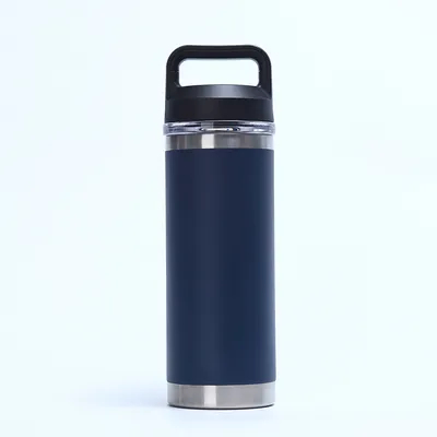 Garrafa de água de aço inoxidável de 27 oz garrafa de água padrão de parede dupla garrafa de vácuo com manuseio confortável água fria quente 24 horas para ginásio viagens exercício ao ar livre