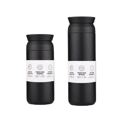 18/8 BPA livre de aço inoxidável garrafa de água isolada a vácuo 20,3 oz lobo ártico branco