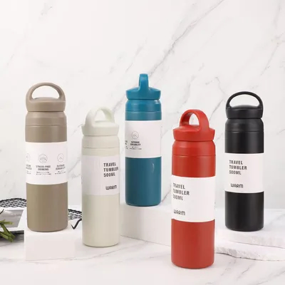 350ml/500ml Garrafa de água termo Popular simples de vácuo Garrafa de água para esportes ao ar livre
