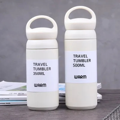 Polvo revestido isolado viagem caneca de café regular tumbler aço inoxidável de parede dupla vaso de vácuo vaso de vácuo