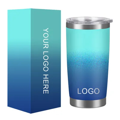 20 oz de aço inoxidável de parede dupla de vácuo Vasos de viagem Copo Tumbler Copo de café térmico com tampa