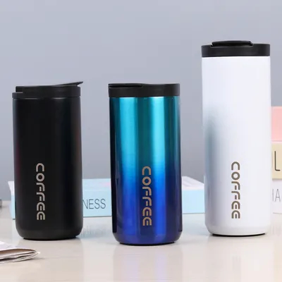 Taça de viagem de café Taça de viagem quente Taça de vácuo isolado Taça de café com tampa de parafuso à prova de vazamento Taça de café Mantenha quente ou frio Para bebidas de café ou chá