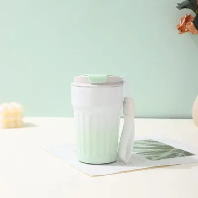 Copo de café isolado com tampa à prova de vazamento Copo de café reutilizável Copo de viagem 13 OZ Taça de viagem de café,Taça de café de parede dupla,Taça de café de aço inoxidável para bebidas quentes e frias